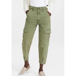 Mother The Catch All Cargo Pants 28 Killing Time Wash High Rise Ankle Length